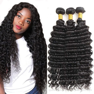 Brazilian Deep Wave Hair 100% Unprocessed Virgin Human Hair extension Bundles Weave Natural Black Color  Remy Jarin Hair Bulk